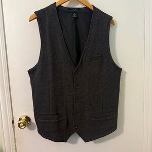 Y2K AXIST Men's Black Houndstooth Vest XL